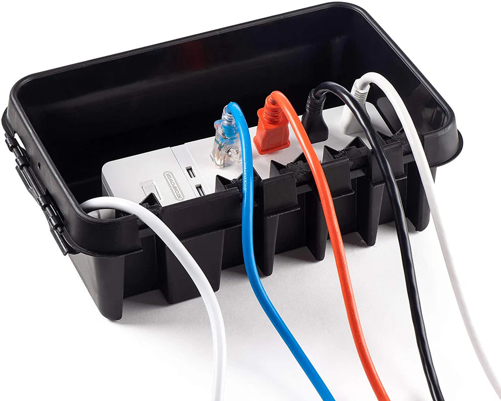 Weatherproof Connection Box - For power strips and extension cords
