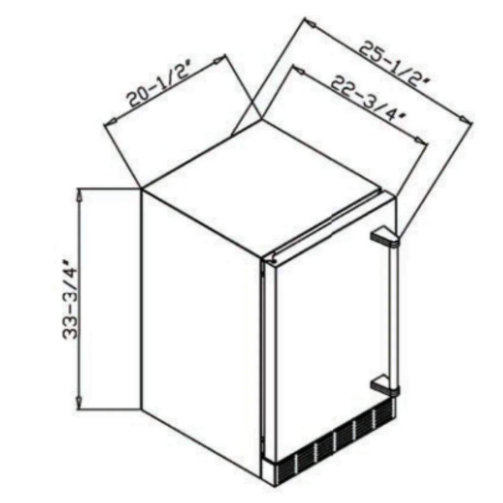 21" Coyote Outdoor Refrigerator Right/Left Hinge - CBIR-R/L