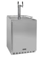 24" Wide Dual Tap All Stainless Steel Outdoor BuiltIn Right Hinge Kegerator with Kit   SKU: BF MPHK38SSU-2